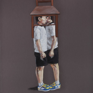 Wang Haiyang, Untitled n°23, 2010, Pastel on paper, 75 x 55 cm