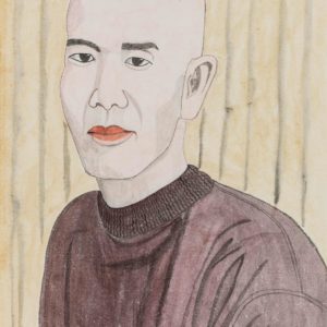 Shao Bingfeng, Cai Guoqiang, 2014, coloured pencil and ink on paper, 46 x 34 cm