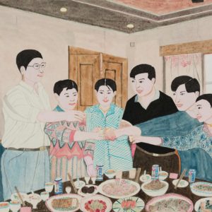 Shao Bingfeng, Untitled, 2011, coloured pencil and ink on paper, 52 x 75 cm