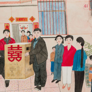 Shao Bingfeng, Untitled, 2011, coloured pencil and ink on paper, 52 x 75 cm