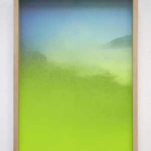 Sebastian Wickeroth, Untitled, 2017, Photography, Spray paint on glass and wooden frame, 37,5 x 38 cm