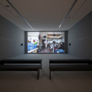 Wang Bing, 15 Hours, 2017, Digital video, installation view, EMST—National Museum of Contemporary Art, Athens, documenta 14, photo: Mathias Völzke